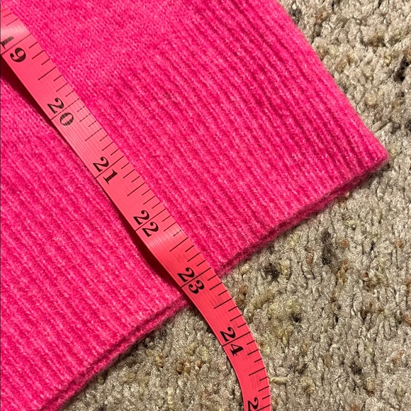 LOFT Pink V-Neck Sweater with Glitter Stars - Picture 6 of 6